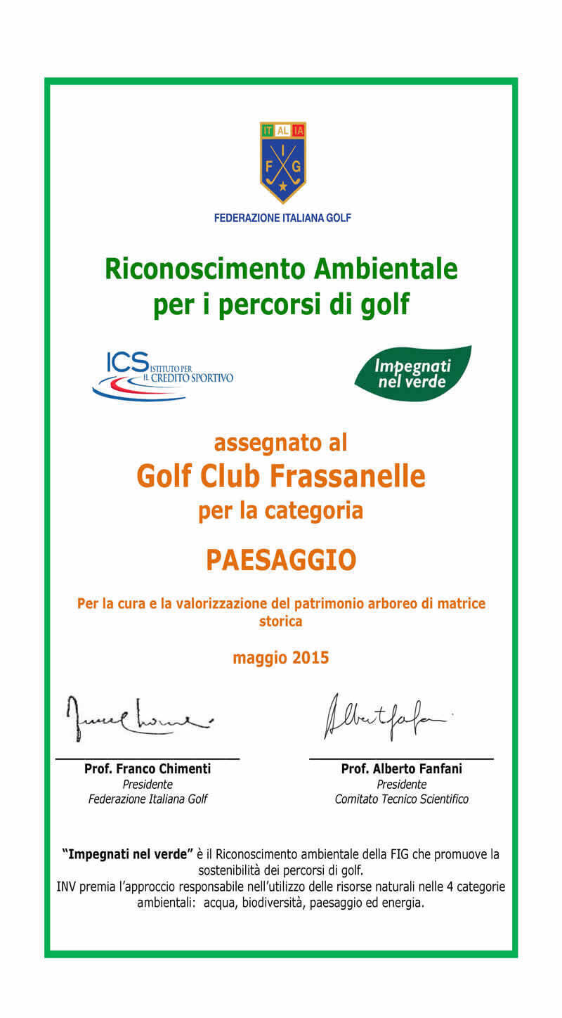 Attestato Frassanelle