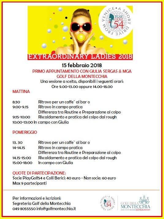 EXTRAORDINARY LADIES - PRIMO APPUNTAMENTO