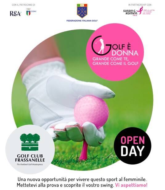 OPEN DAY GOLF È DONNA - DOMENICA 16 GIUGNO 2019