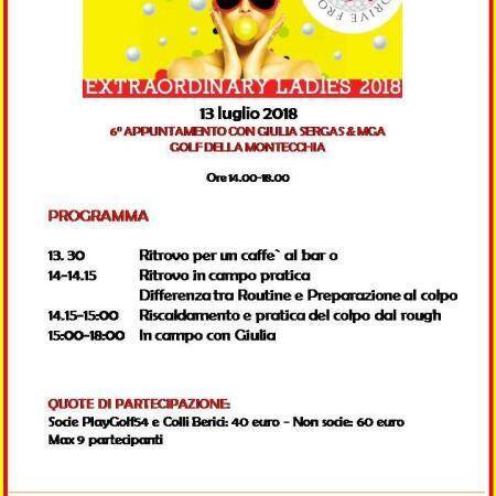 13 luglio 2018 - 6° appuntamento Extraordinary Ladies